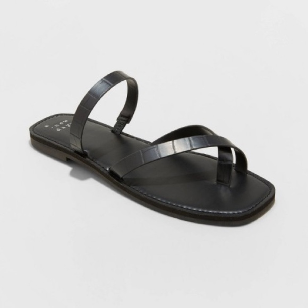 A New Day black open toe sandals